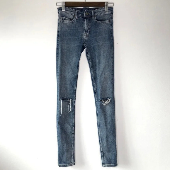 All Saints Mast Distressed Skinny Jeans - Picture 2 of 12